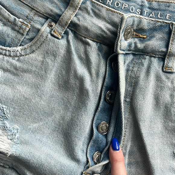 Aeropostale Denim High Waisted Shorts - Picture 5 of 5